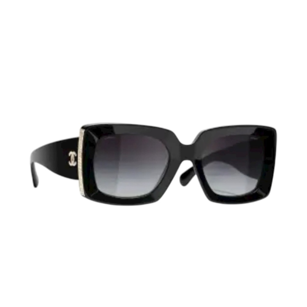 Chanel Black Oversized Sunglasses - 5332-A - Picture 2 of 9